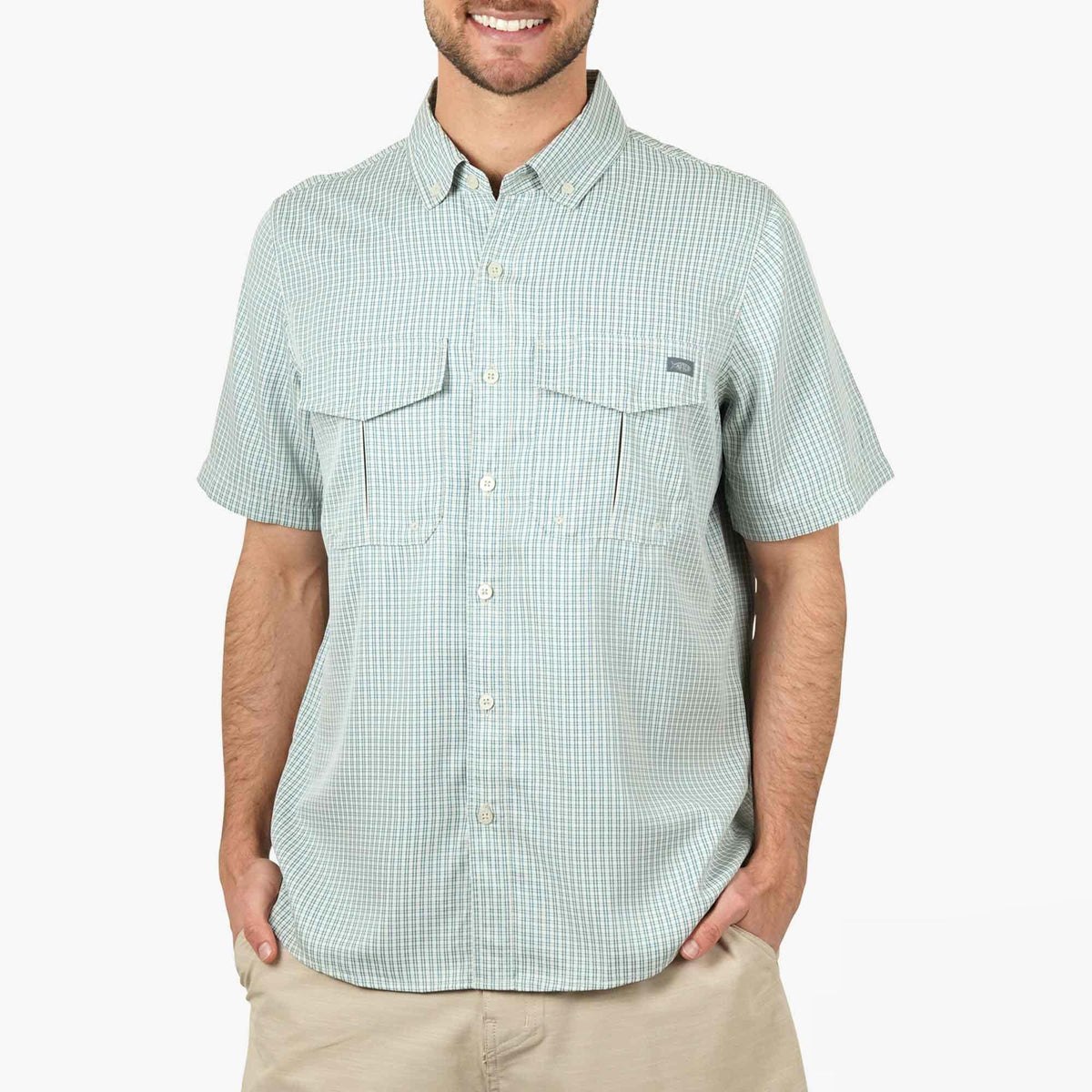 Mens AFTCO Sirius Tech SS Vented Fishing Shirt