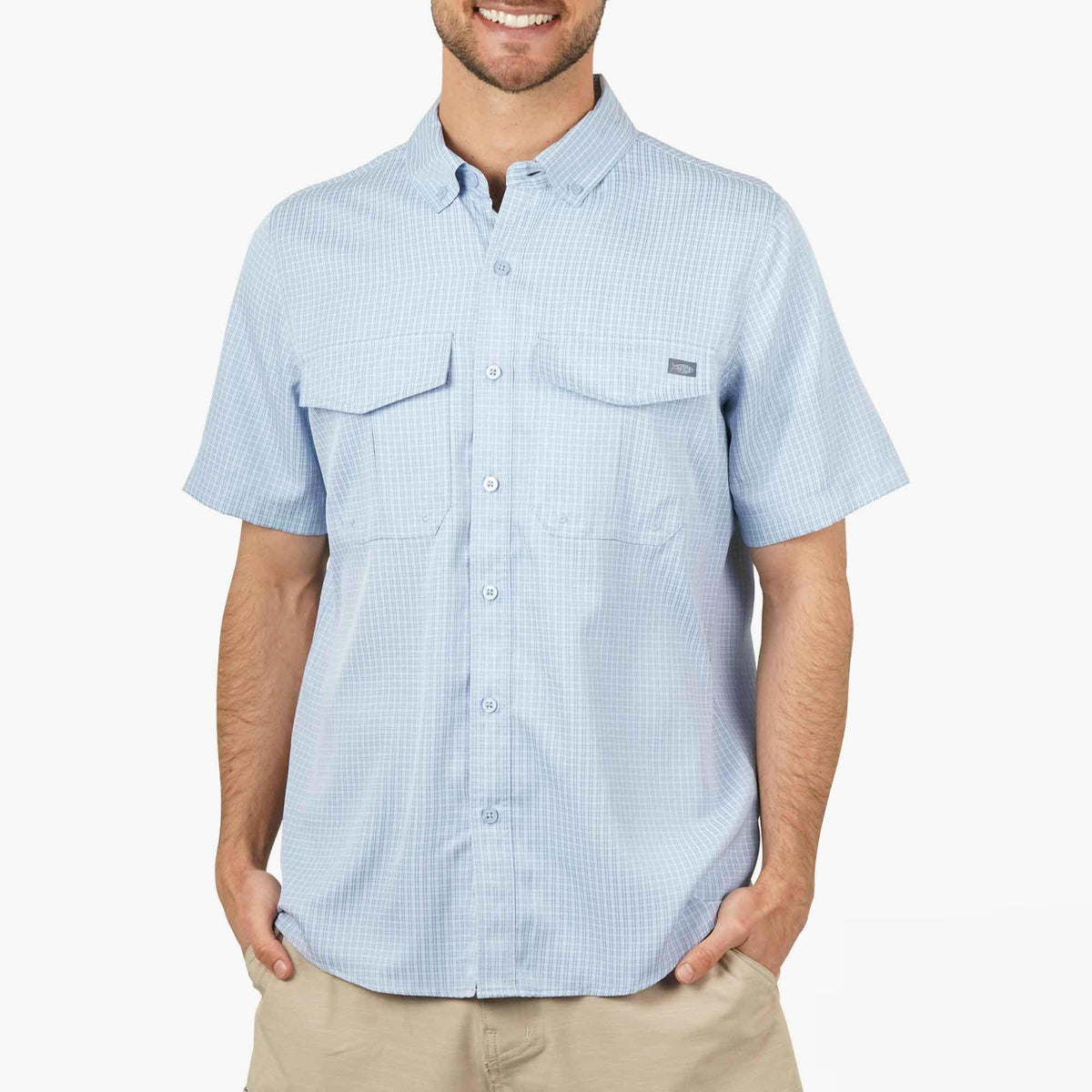 Mens AFTCO Sirius Tech SS Vented Fishing Shirt