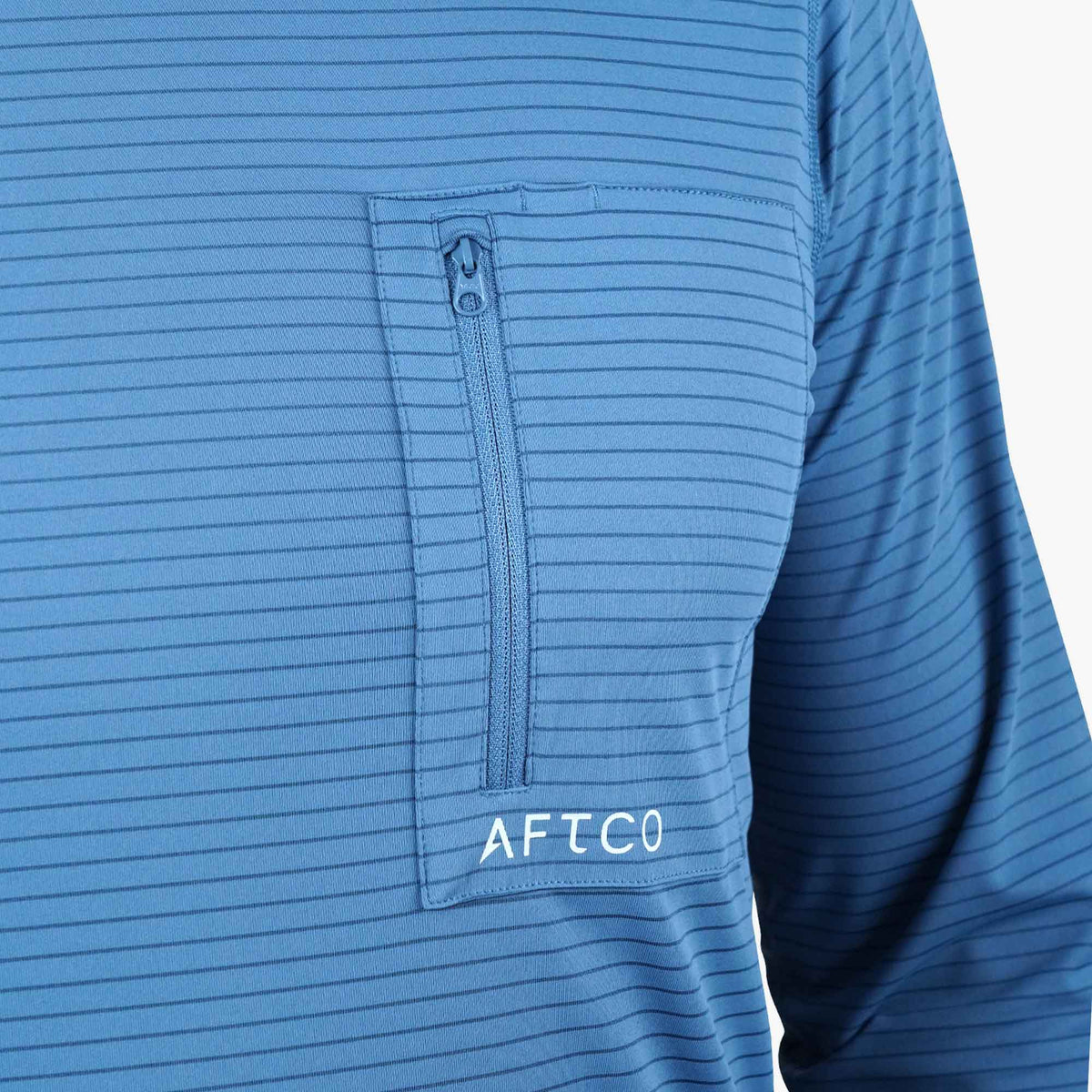Mens AFTCO Channel Hooded Performance Shirt