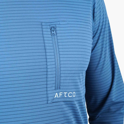 Mens AFTCO Channel Hooded Performance Shirt