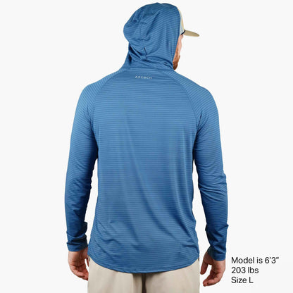 Mens AFTCO Channel Hooded Performance Shirt