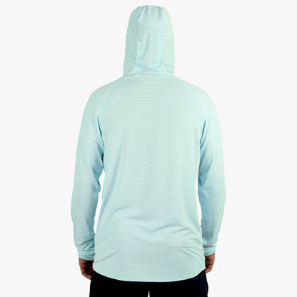 Mens AFTCO Channel Hooded Performance Shirt