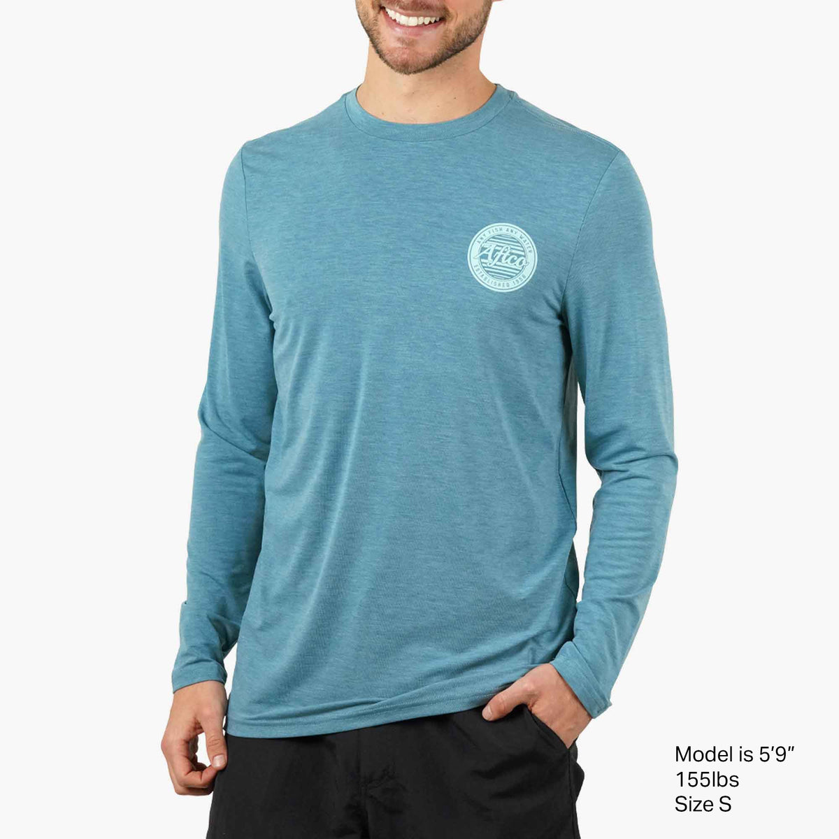 Mens AFTCO Ocean Bound LS UV Protection Fishing Shirts
