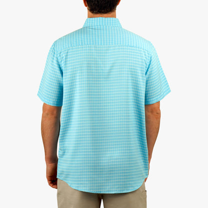 Mens AFTCO Dorsal Short Sleeve Button Down Shirt