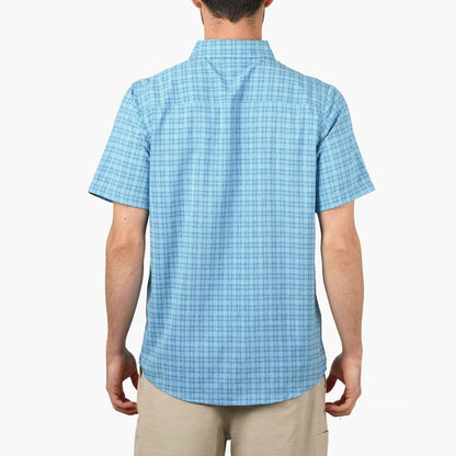 Mens AFTCO Dorsal Short Sleeve Button Down Shirt