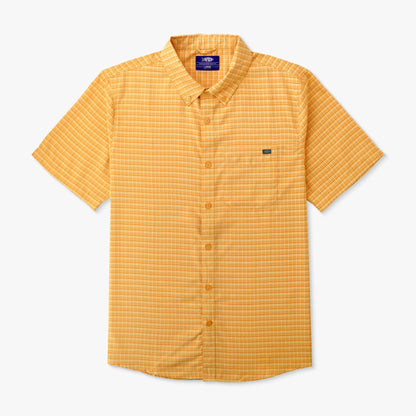 Mens AFTCO Dorsal Short Sleeve Button Down Shirt