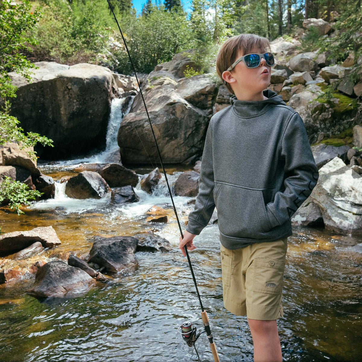 Mens|Kids AFTCO Kids Original Fishing Shorts