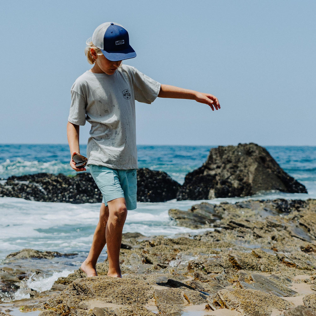 Mens|Kids AFTCO Kids Original Fishing Shorts