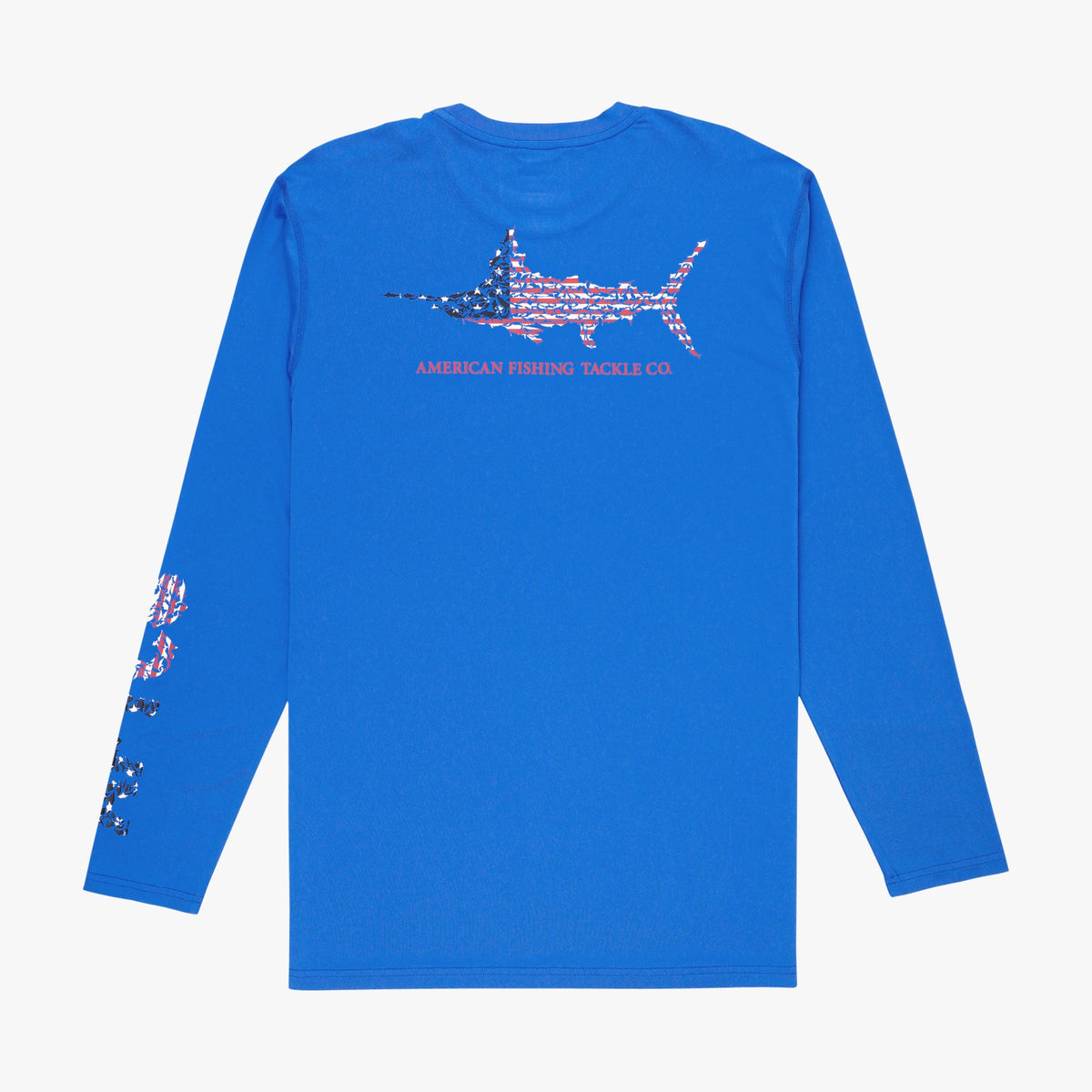 Mens AFTCO Jigfish Americana LS Performance Fishing Shirt