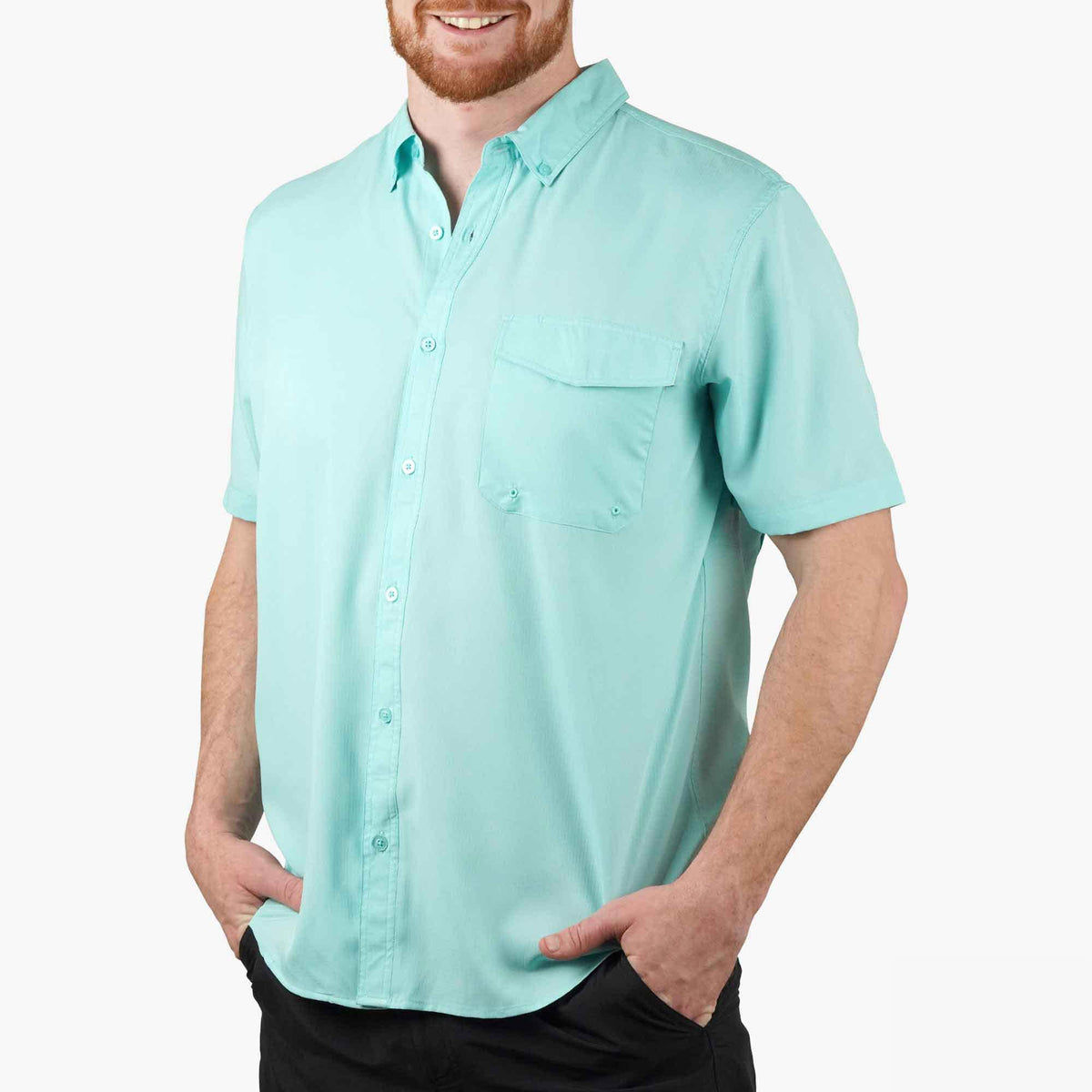 Mens AFTCO Palomar SS Vented Fishing Shirt