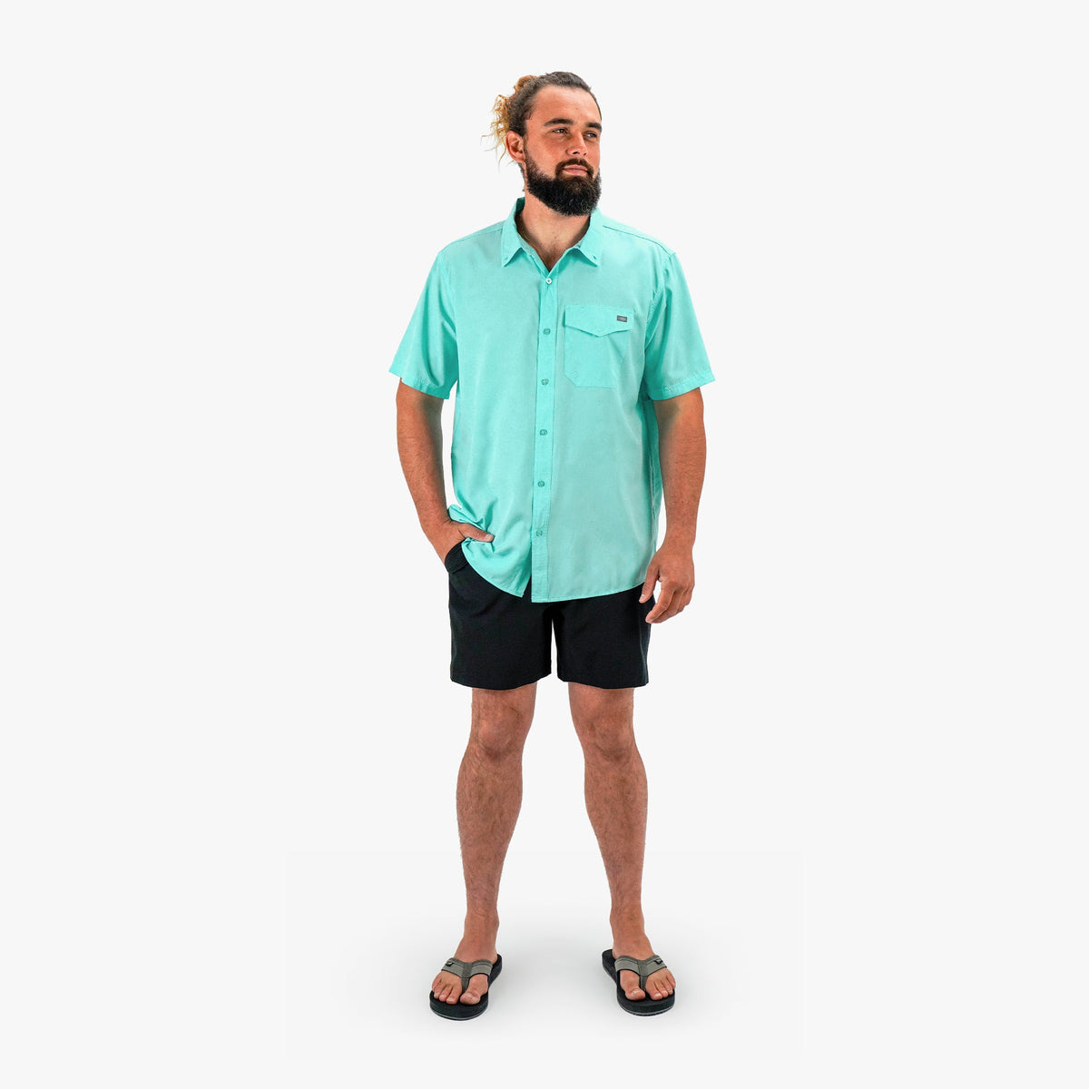 Mens AFTCO Palomar SS Vented Fishing Shirt