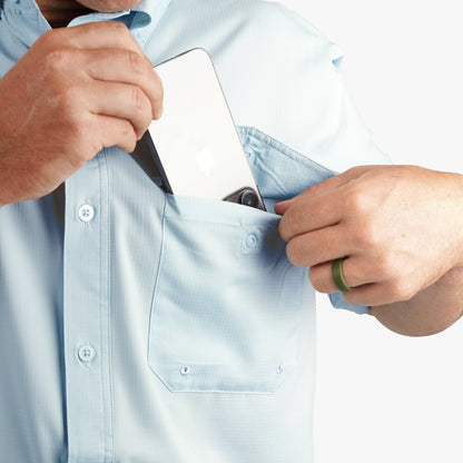 Mens AFTCO Palomar SS Vented Fishing Shirt