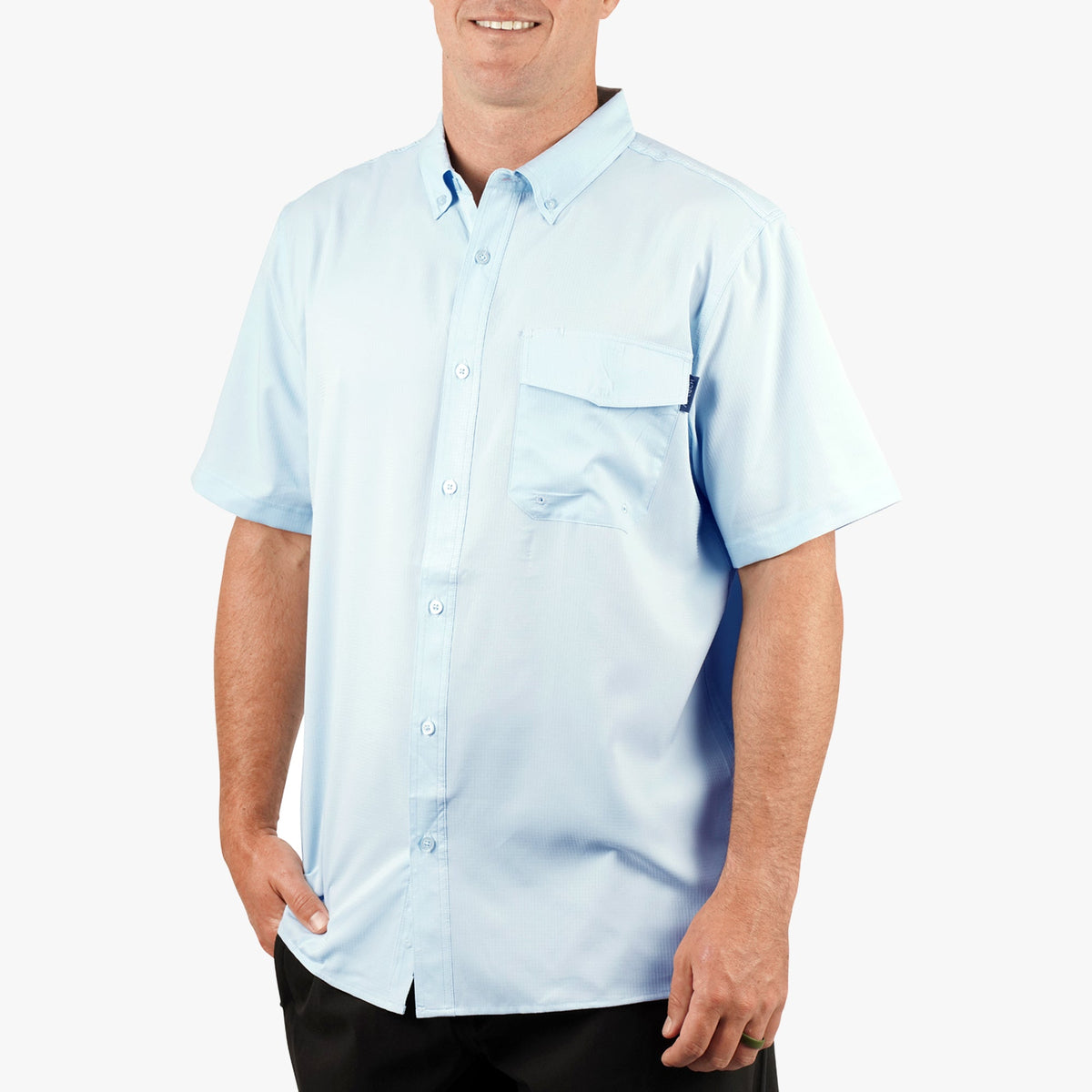 Mens AFTCO Palomar SS Vented Fishing Shirt