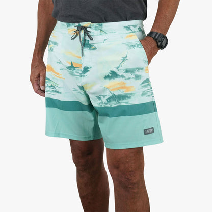 Mens AFTCO Cocoboardie Recycled Fishing Boardshorts