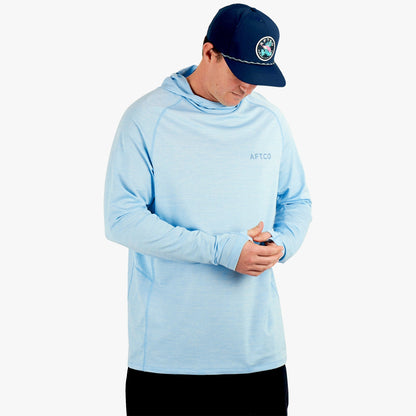 Mens AFTCO Adapt Phase Change Hooded Fishing Shirt