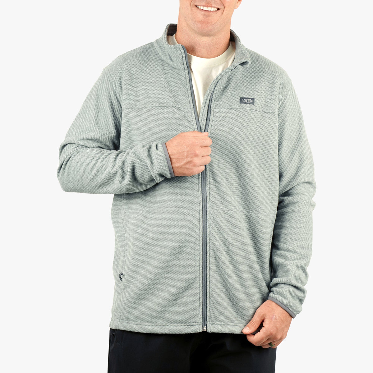 Mens AFTCO Sentinel Full Zip Fishing Fleece