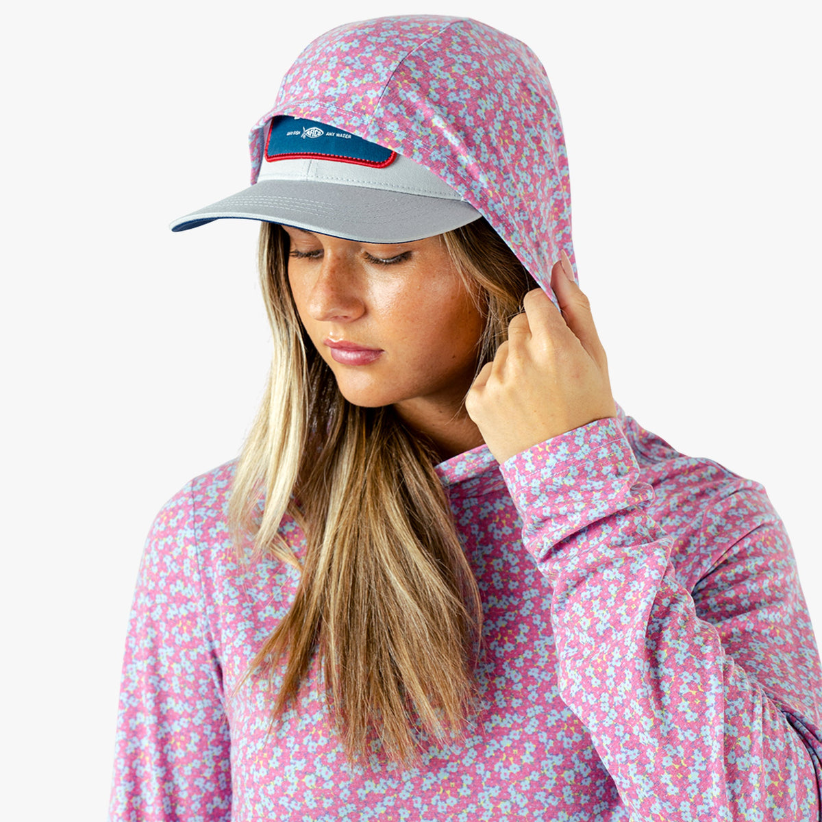 Womens AFTCO Women's Ocean Bound Hooded Performance Shirt