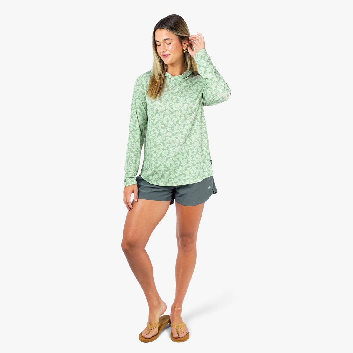 Womens AFTCO Women's Ocean Bound Hooded Performance Shirt