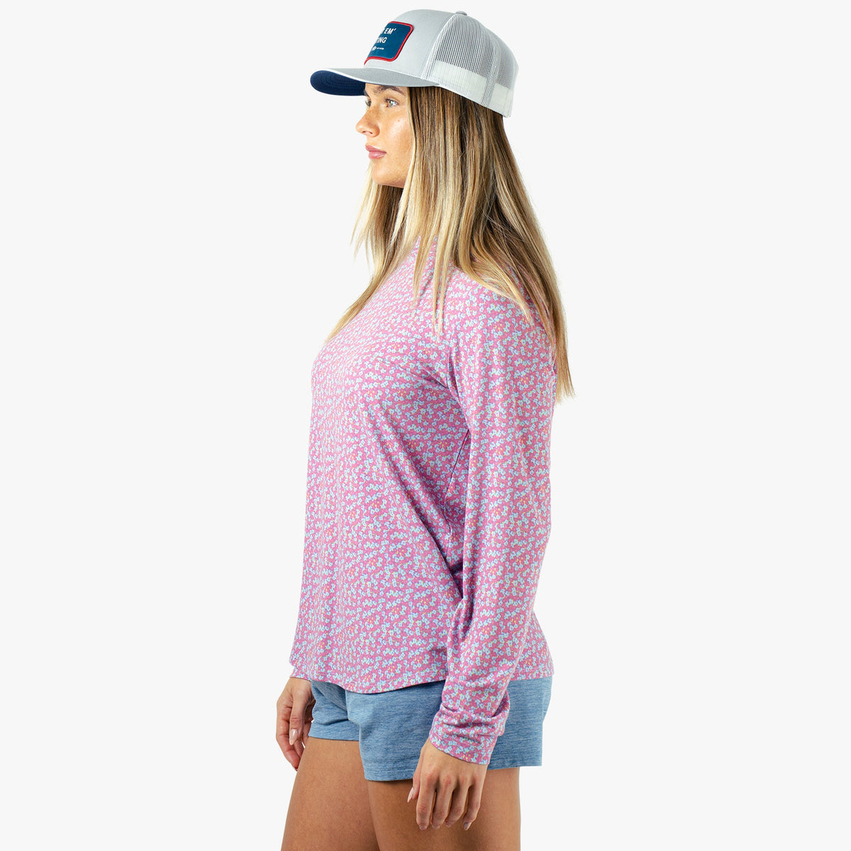 Womens AFTCO Women's Ocean Bound Hooded Performance Shirt