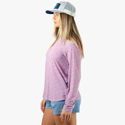 Womens AFTCO Women's Ocean Bound Hooded Performance Shirt