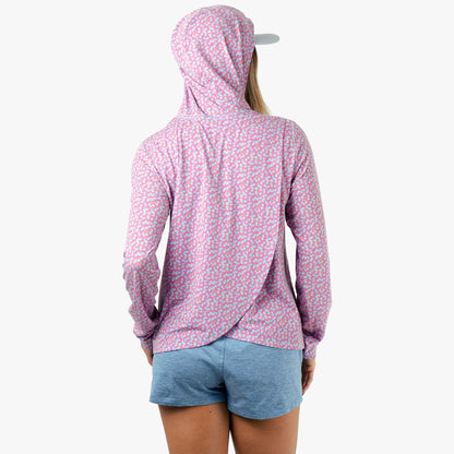 Womens AFTCO Women's Ocean Bound Hooded Performance Shirt
