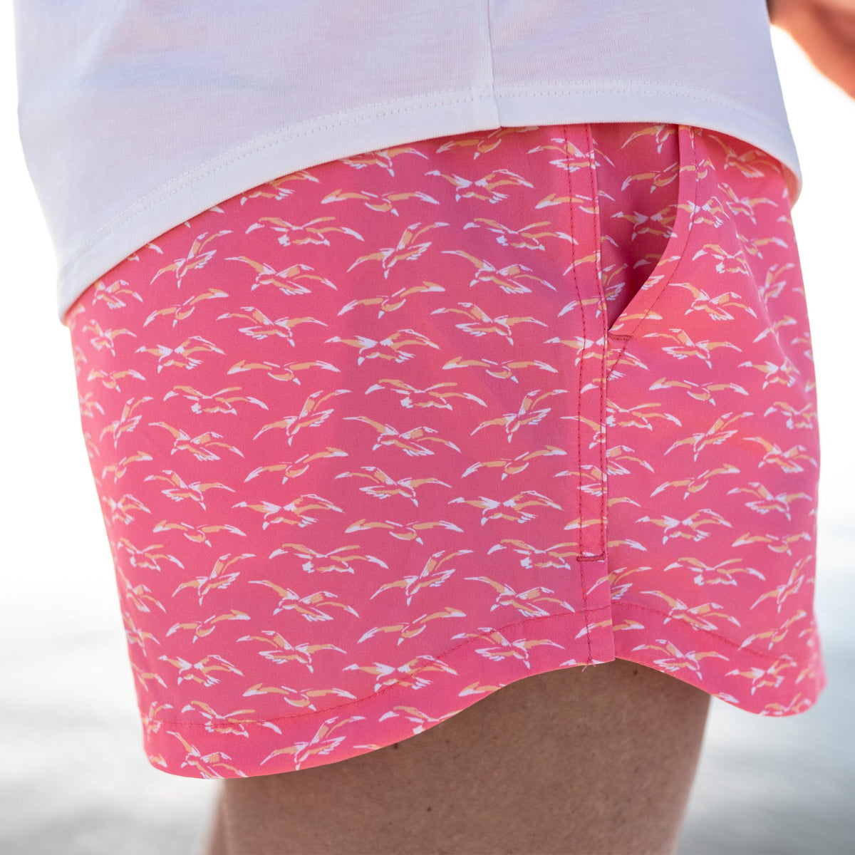 Womens AFTCO Women's Strike Printed Swim Shorts