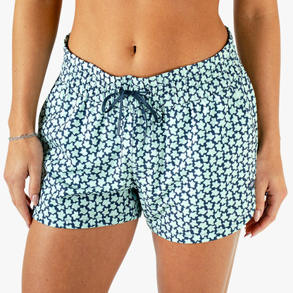 Womens AFTCO Women's Strike Printed Swim Shorts