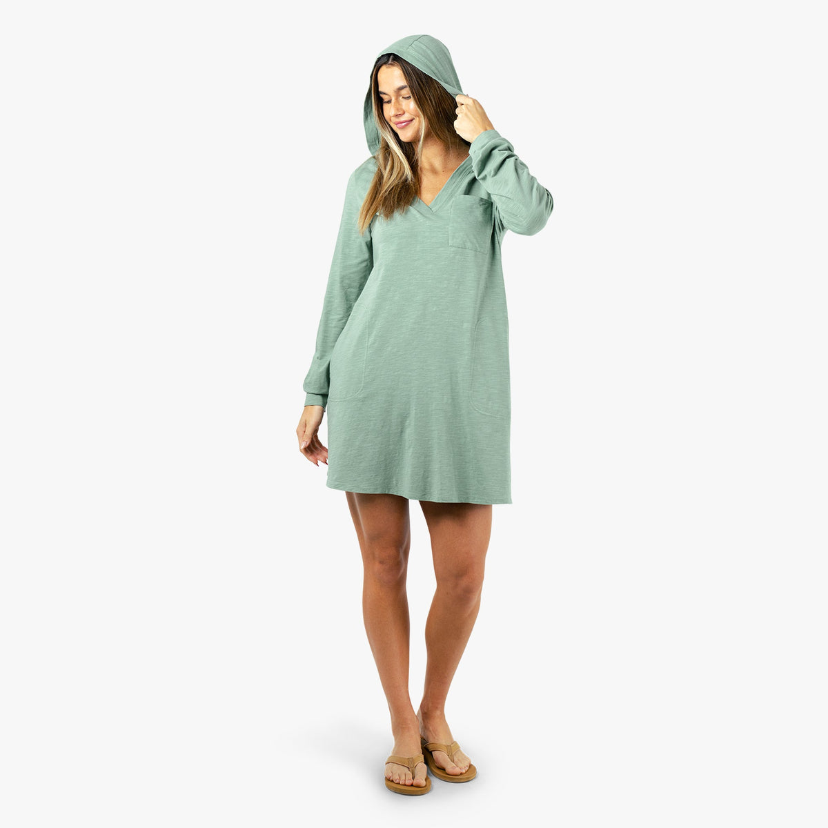 Womens AFTCO Women's Cloud Knit Hooded Fishing Cover Up