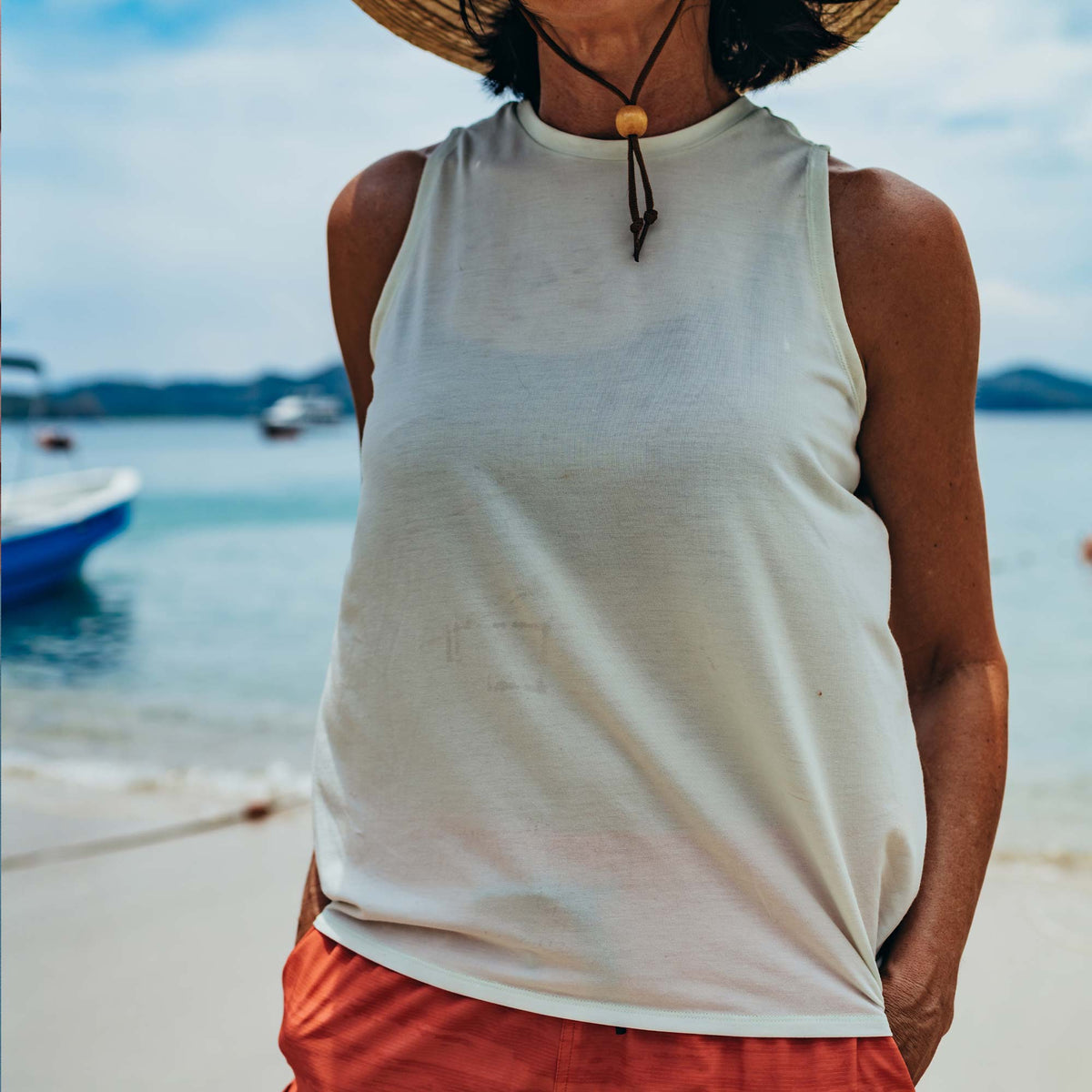Womens AFTCO Women's Ocean Bound Performance Tank