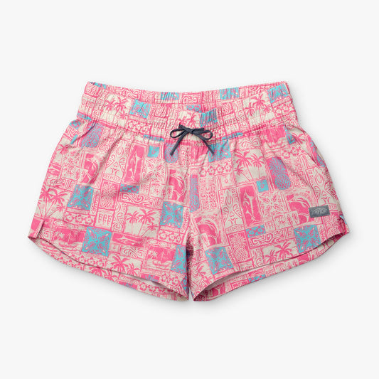 Womens AFTCO Women's Strike Printed Swim Shorts