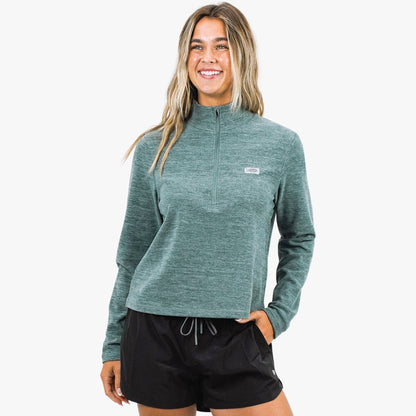 Womens AFTCO Women's Coastal Layer 1/4 Zip Fishing Pullover
