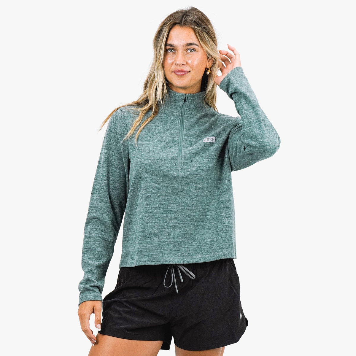 Womens AFTCO Women's Coastal Layer 1/4 Zip Fishing Pullover