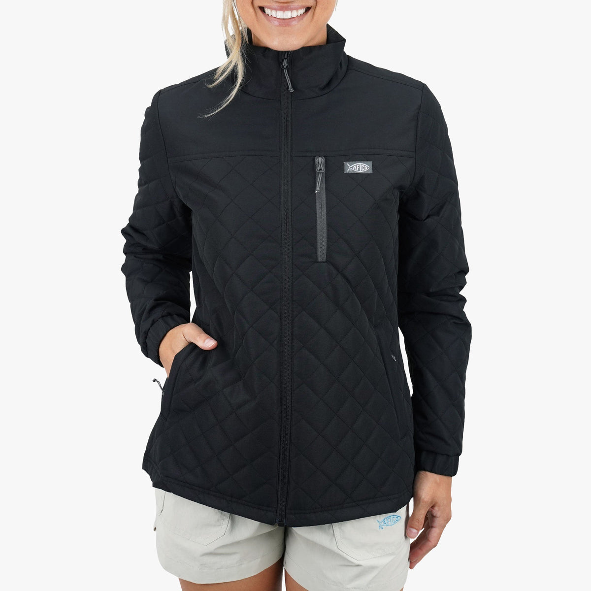 Womens AFTCO Women's Crosswind Puff Jacket