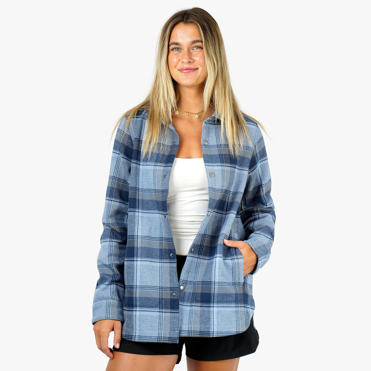 Womens AFTCO Women's Stout Button Up Shacket