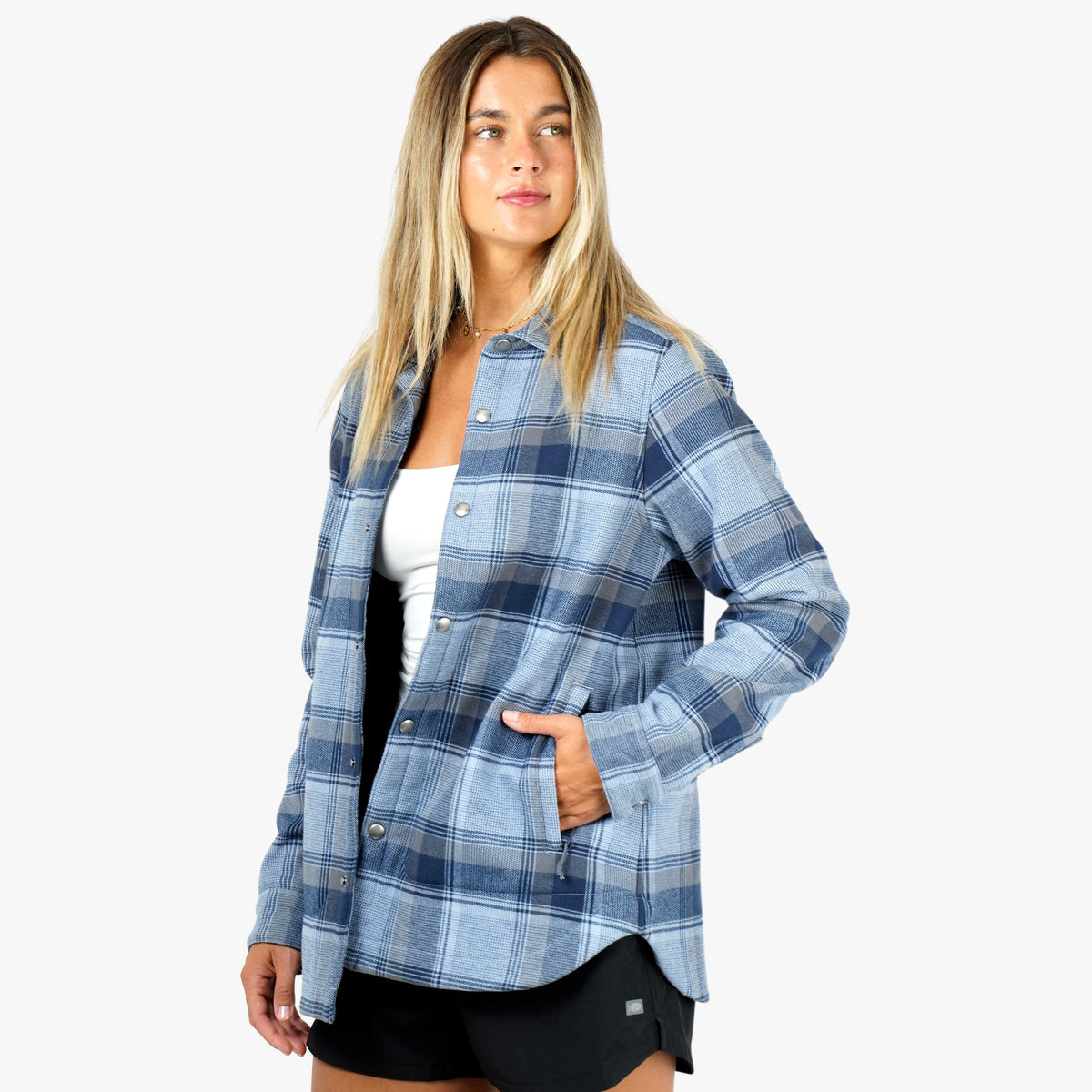 Womens AFTCO Women's Stout Button Up Shacket