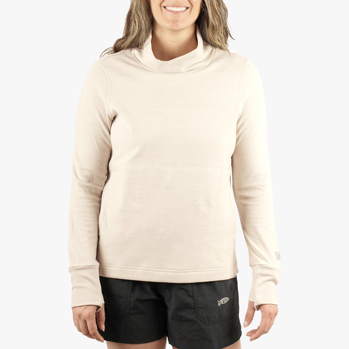 Womens AFTCO Women's Coastal Layer Funnel Neck Sweater