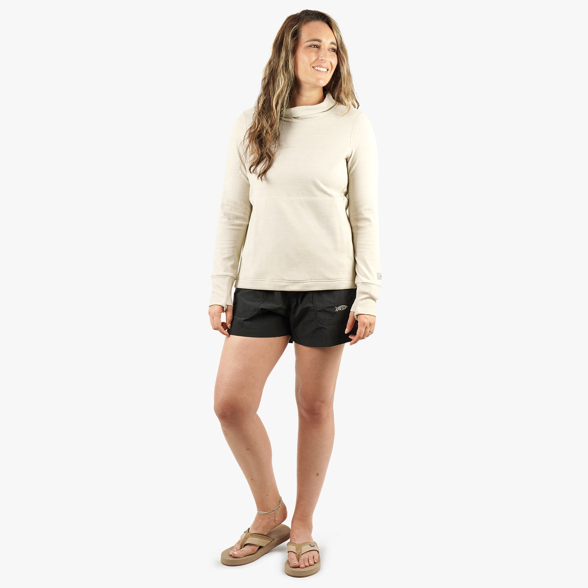 Womens AFTCO Women's Coastal Layer Funnel Neck Sweater