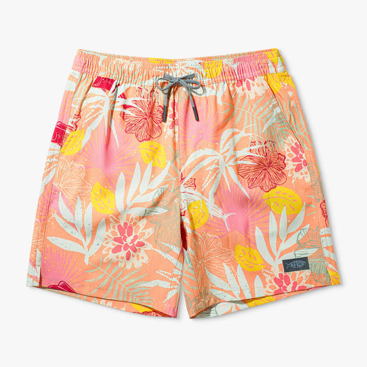 Kids AFTCO Youth Strike Printed Swim Shorts
