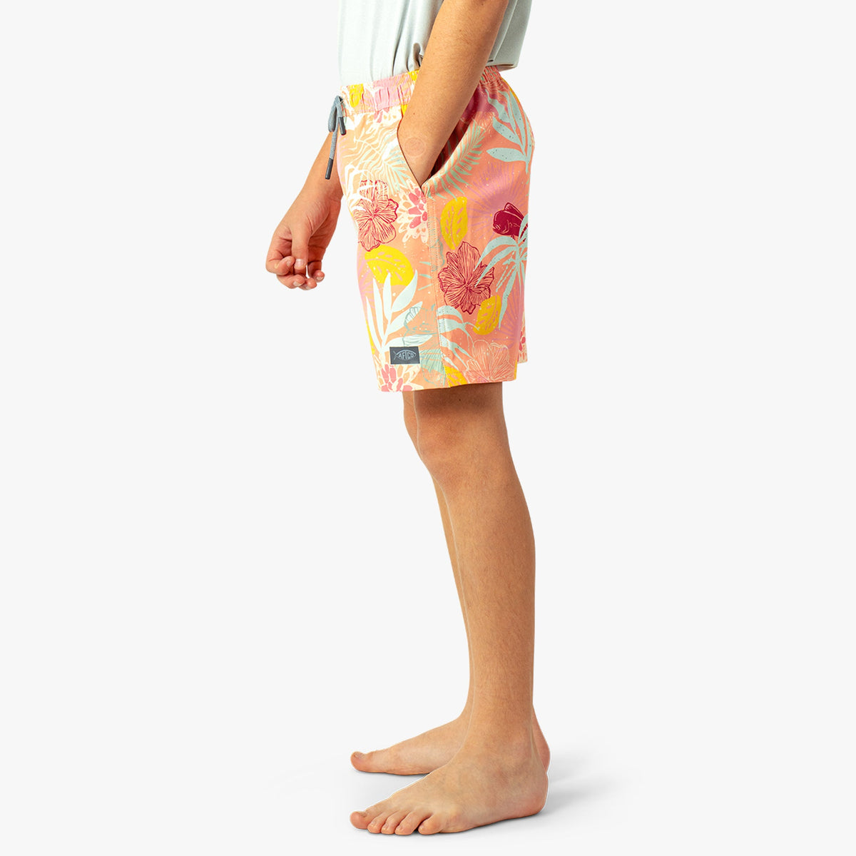 Kids AFTCO Youth Strike Printed Swim Shorts
