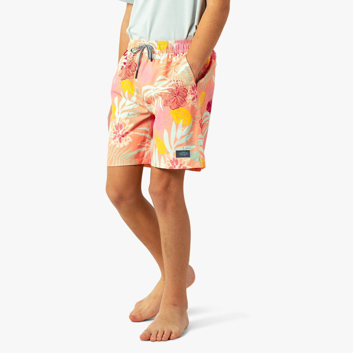 Kids AFTCO Youth Strike Printed Swim Shorts