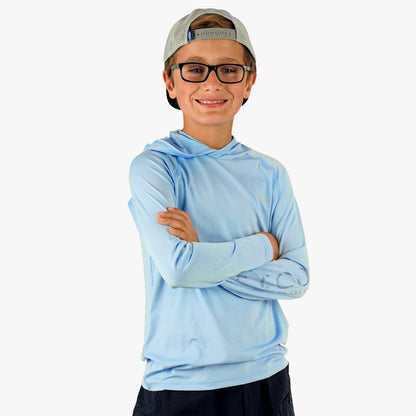 Kids AFTCO Youth Samurai Hood Performance LS Shirt