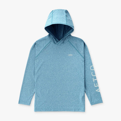 Kids AFTCO Youth Samurai Hood Performance LS Shirt