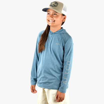 Kids AFTCO Youth Samurai Hood Performance LS Shirt