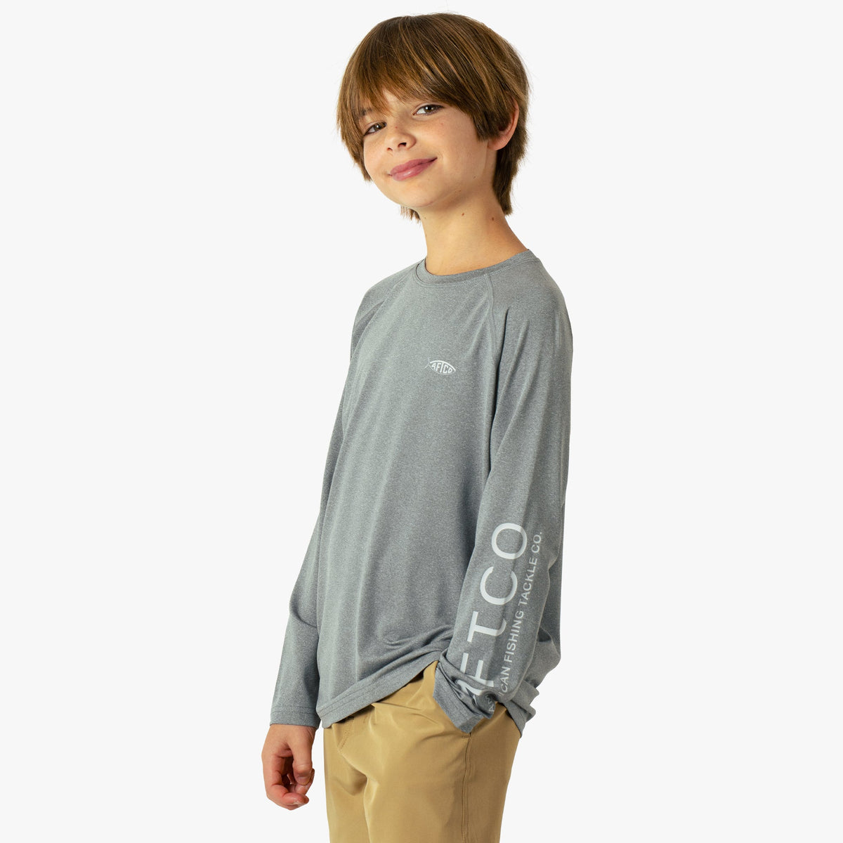 Kids AFTCO Youth Samurai Performance LS Shirt