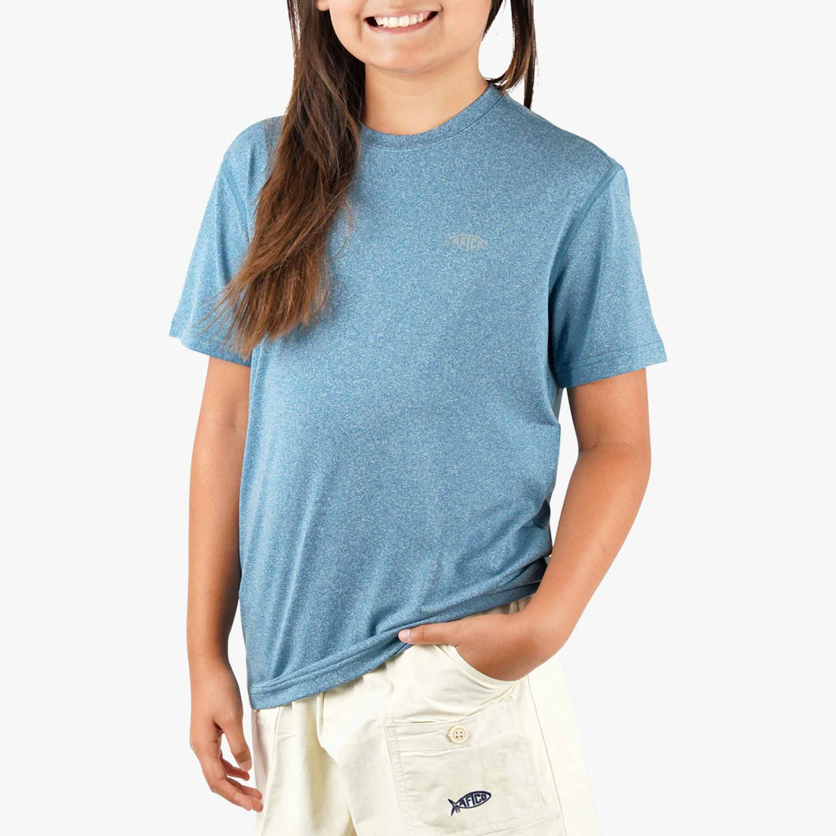 Kids|Mens AFTCO Youth Samurai SS Performance Shirt
