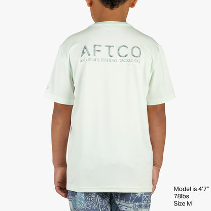 Kids|Mens AFTCO Youth Samurai SS Performance Shirt