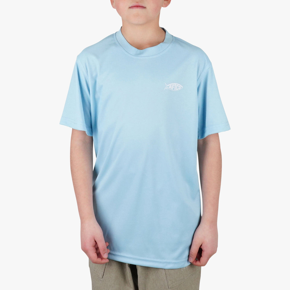 Kids AFTCO Kids Jigfish Jig Fishing Short Sleeve Shirt