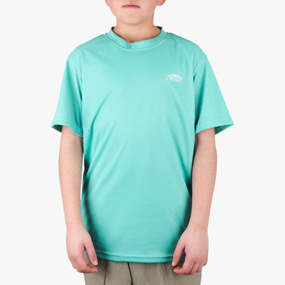 Kids AFTCO Kids Jigfish Jig Fishing Short Sleeve Shirt