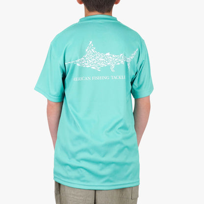 Kids AFTCO Kids Jigfish Jig Fishing Short Sleeve Shirt
