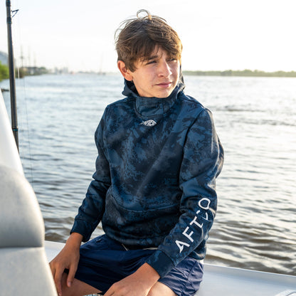 Kids AFTCO Youth Shadow Tactical Hoodie